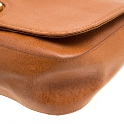 Pre Owned Fendi Brown Leather Chameleon Crossbody Bag