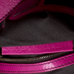 Pre Owned Fendi Pink Leather Doctor B Hobo