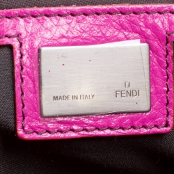 Pre Owned Fendi Pink Leather Doctor B Hobo