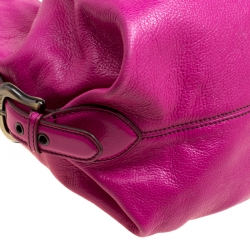 Pre Owned Fendi Pink Leather Doctor B Hobo