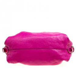 Pre Owned Fendi Pink Leather Doctor B Hobo