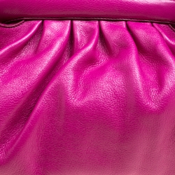 Pre Owned Fendi Pink Leather Doctor B Hobo