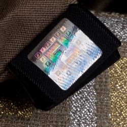 Pre Owned Fendi Gold Holographic Textured Leather Spy Bag