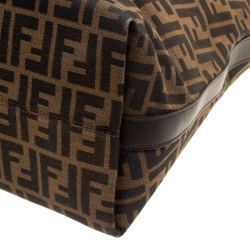 Pre Owned Fendi Tobacco Zucca Canvas Hobo