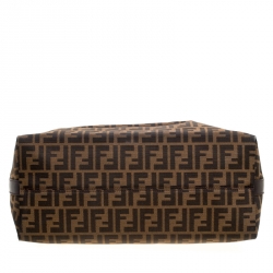 Pre Owned Fendi Tobacco Zucca Canvas Hobo