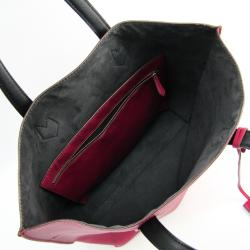 Pre Owned Fendi Pink/Black Leather All In Shopping Tote