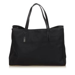 Pre Owned Fendi Black Nylon Tote Bag