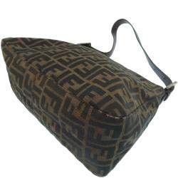 Pre Owned Fendi Tobacco Zucca Canvas Mama Forever Shoulder Bag