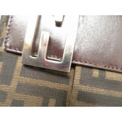 Pre Owned Fendi Tobacco Zucca Canvas Mama Forever Shoulder Bag