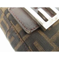 Pre Owned Fendi Tobacco Zucca Canvas Mama Forever Shoulder Bag