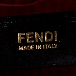 Pre Owned Fendi Red Leather Medium 2Jours Tote