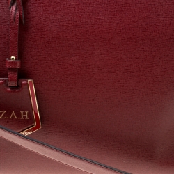 Pre Owned Fendi Red Leather Medium 2Jours Tote