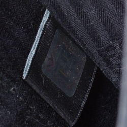 Pre Owned Fendi Black Textured Leather Small Demi Jour Top Handle Bag