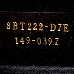 Pre Owned Fendi Black Textured Leather Small Demi Jour Top Handle Bag