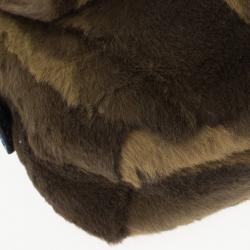 Fendi Printed Rabbit Fur Baguette