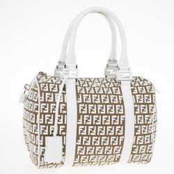 Pre Owned Fendi Forever Bauletto Small Boston Bag