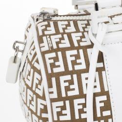 Pre Owned Fendi Forever Bauletto Small Boston Bag