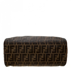 Pre Owned Fendi Brown Zucca Canvas Chef du Jour Tote Bag