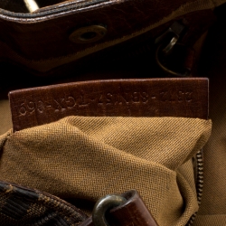 Pre Owned Fendi Brown Zucca Canvas Chef du Jour Tote Bag