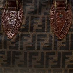 Pre Owned Fendi Brown Zucca Canvas Chef du Jour Tote Bag