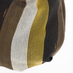 Pre Owned Fendi Striped Chef Chain Hobo