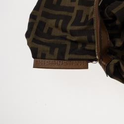 Pre Owned Fendi Striped Chef Chain Hobo