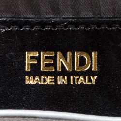 Pre Owned Fendi Grey Saffiano Leather Small 2Jours Top Handle Bag