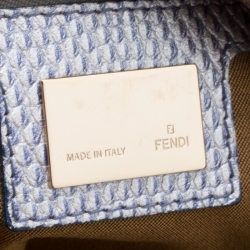 Pre Owned Fendi Multicolor Zucca Fabric Chef Chain Hobo