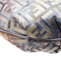 Pre Owned Fendi Multicolor Zucca Fabric Chef Chain Hobo