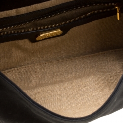 Pre Owned Fendi Black Fabric Mama Baguette Bag