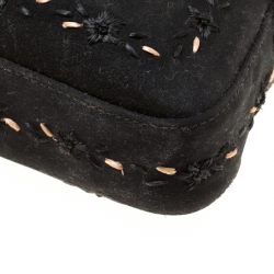 Pre Owned Fendi Black Fabric Mama Baguette Bag