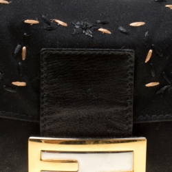 Pre Owned Fendi Black Fabric Mama Baguette Bag