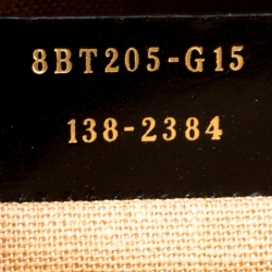 Pre Owned Fendi Tobacco Pequin Canvas Large Claudia Shoulder Bag