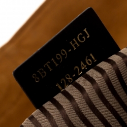 Pre Owned Fendi Brown Leather Messenger Bag