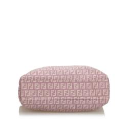 Pre Owned Fendi Purple/Grey Zucchino Jacquard Tote Bag