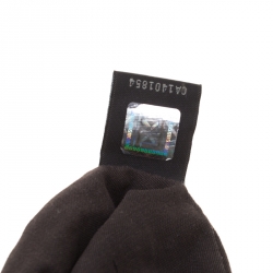 Pre Owned Fendi Black Zucca Canvas Mia Hobo