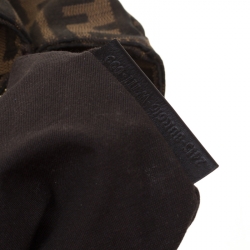 Pre Owned Fendi Tobacco Zucca Canvas Large Mia Tote