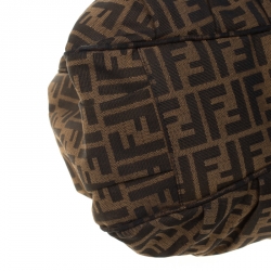 Pre Owned Fendi Tobacco Zucca Canvas Large Mia Tote