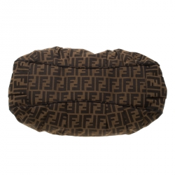 Pre Owned Fendi Tobacco Zucca Canvas Large Mia Tote