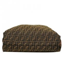 Pre Owned Fendi Tobacco Zucca Canvas Hobo