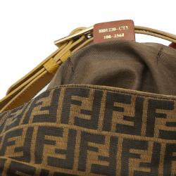 Pre Owned Fendi Tobacco Zucca Canvas Hobo