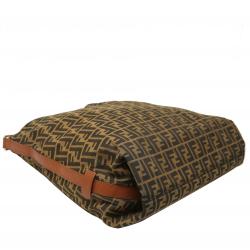Pre Owned Fendi Tobacco Zucca Canvas Hobo