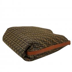 Pre Owned Fendi Tobacco Zucca Canvas Hobo