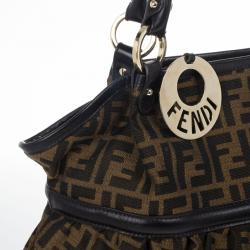 Pre Owned Fendi Tobacco Zucca Giant Chef Tote