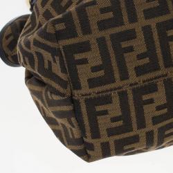 Pre Owned Fendi Tobacco Zucca Giant Chef Tote