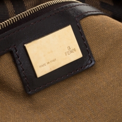 Pre Owned Fendi Tobacco Zucca Canvas Giant Chef Hobo