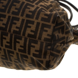 Pre Owned Fendi Tobacco Zucca Canvas Giant Chef Hobo