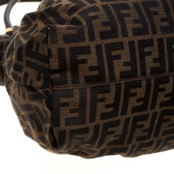 Pre Owned Fendi Tobacco Zucca Canvas Giant Chef Hobo