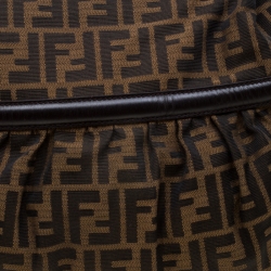 Pre Owned Fendi Tobacco Zucca Canvas Giant Chef Hobo