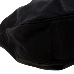 Pre Owned Fendi Black Zucca Canvas Mia Hobo